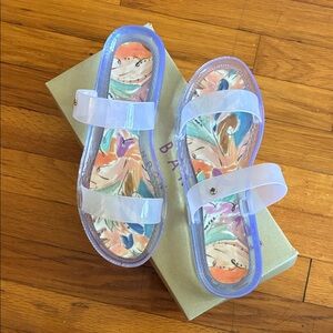 Ted Baker Art Print Two Strap Jelly Sandal